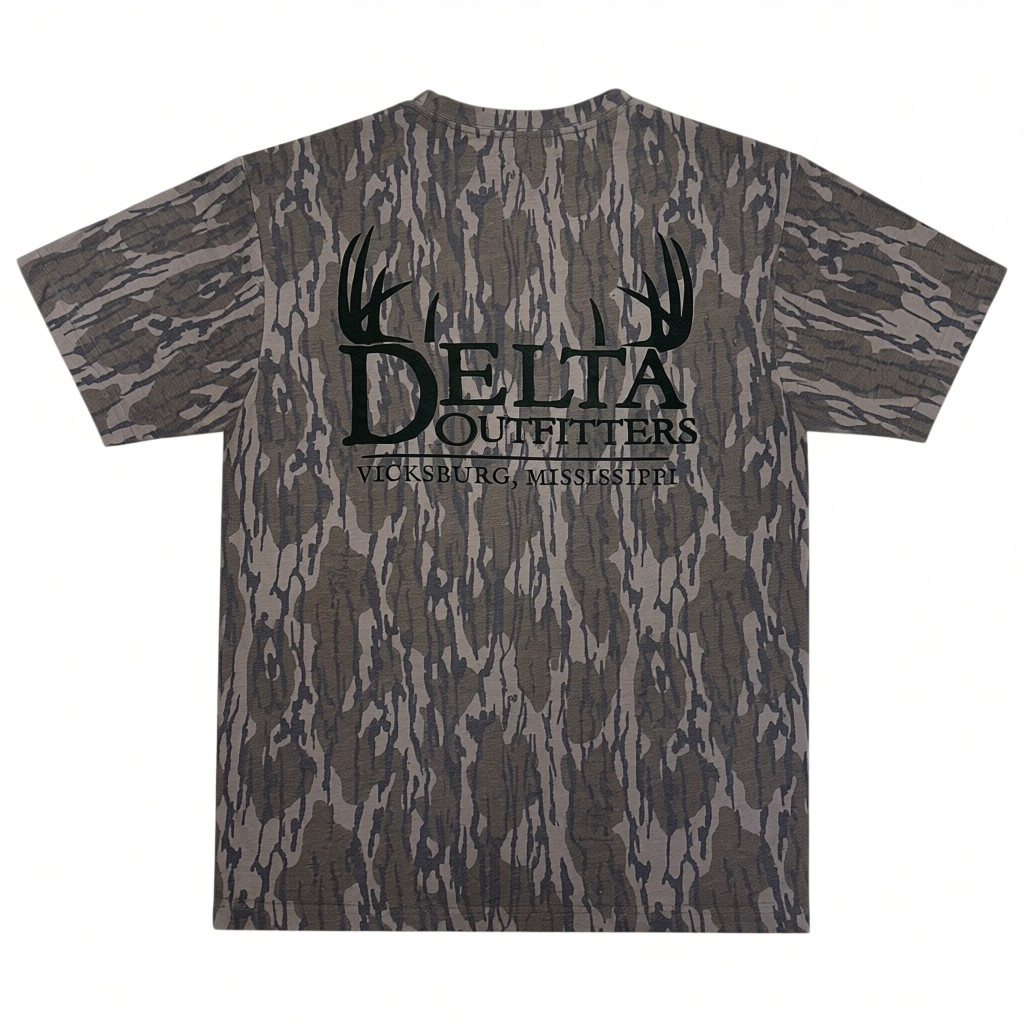 Delta Outfitters Washed Out Bottomland Short Sleeve T-Shirt