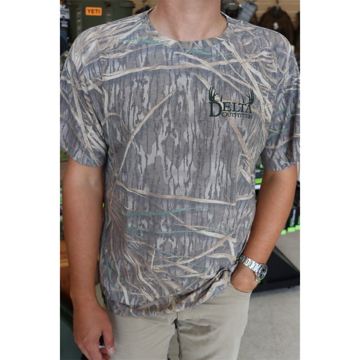 Delta Outfitters Mossy Oak Shadow Grass Short Sleeve T-Shirt