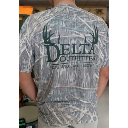 Delta Outfitters Mossy Oak Shadow Grass Short Sleeve T-Shirt