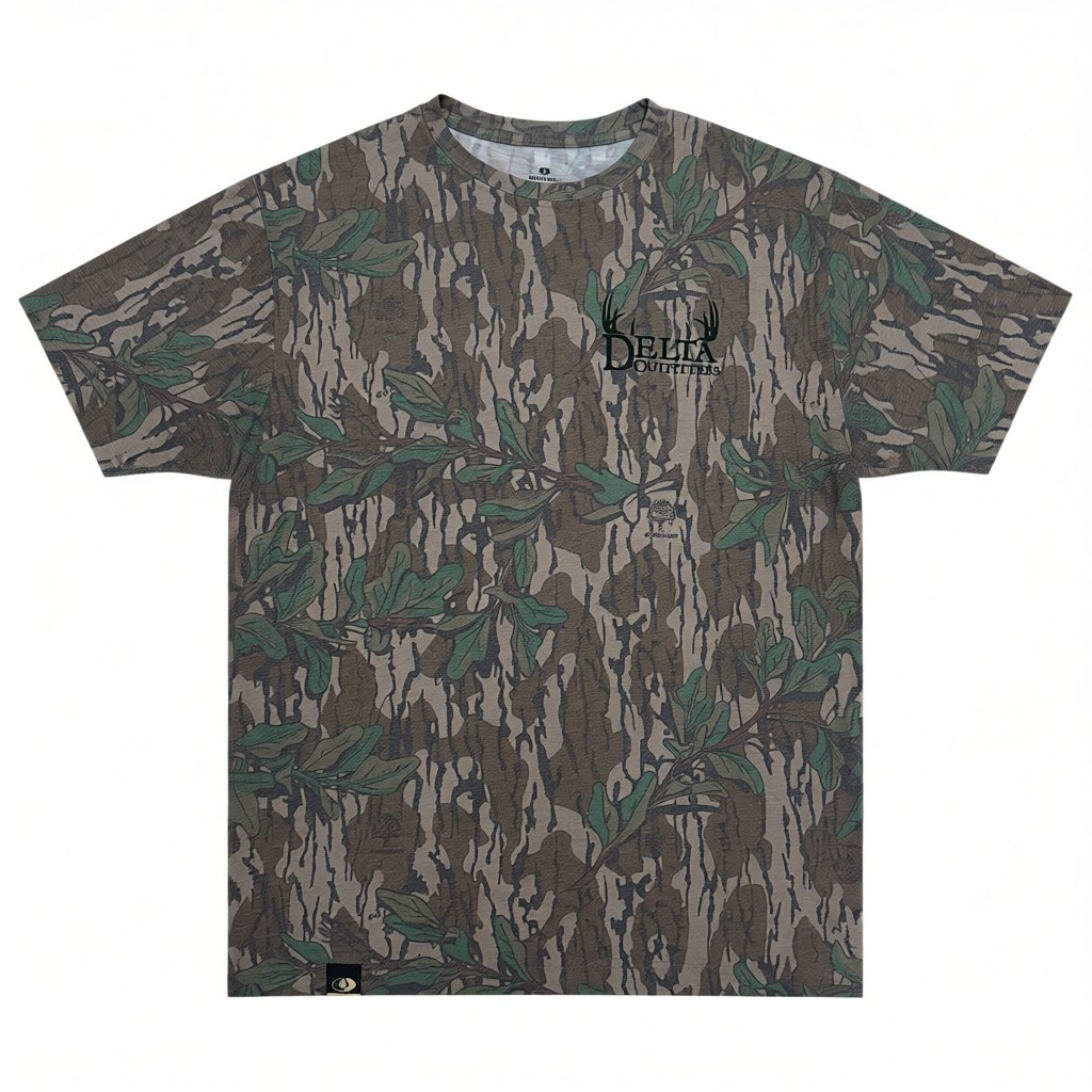 Delta Outfitters Washed Out Greenleaf Short Sleeve T-Shirt