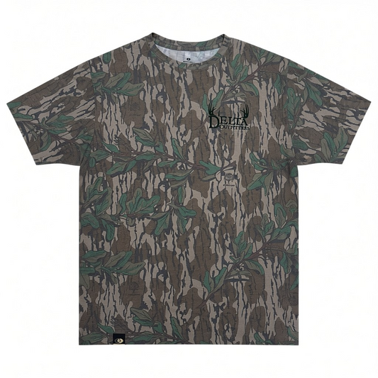 Delta Outfitters Washed Out Greenleaf Short Sleeve T-Shirt