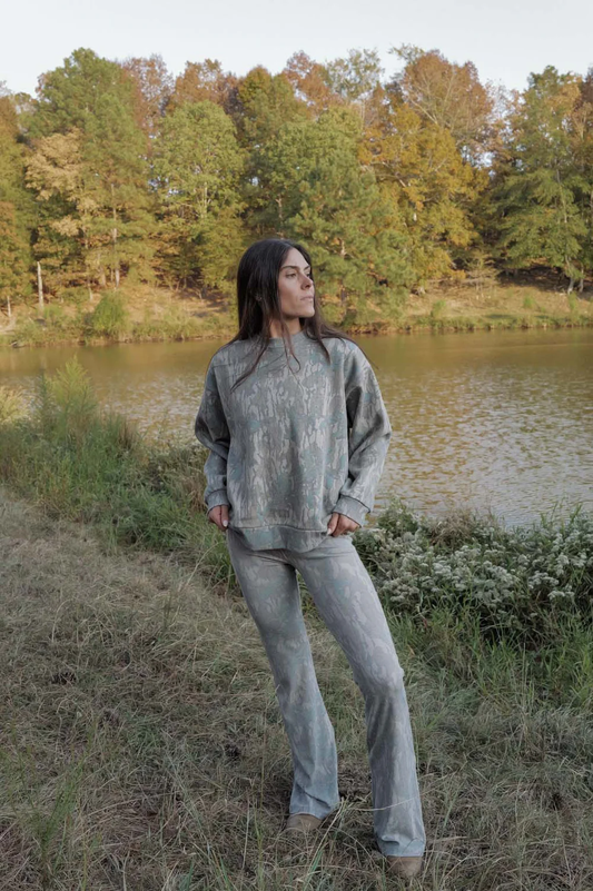 TRIBE KELLEY FLARED LEGGING GREENLEAF